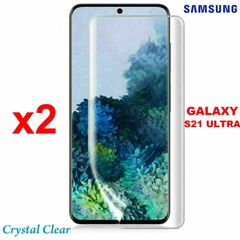 2pcs Soft Full Screen Protector for Samsung Galaxy S21 ULTRA PET Film Guard