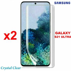 2pcs Soft Full Screen Protector for Samsung Galaxy S21 ULTRA PET Film Guard