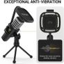 Condenser Computer PC Mic with Tripod Stand, Pop Filter, Shock Mount for Gaming, Streaming, Podcasting, YouTube, Skype, Twitch, Discord, Compatible with Laptop Desktop Image 5