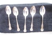 Kings Silver Plated Dessert Spoons X5