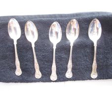 Kings Silver Plated Dessert Spoons X5