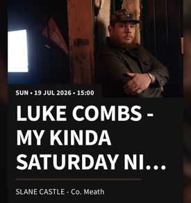 Luke Combs - Gold Circle - Front Standing