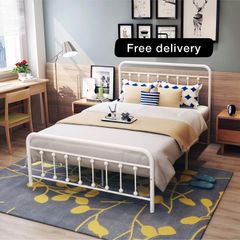 Double Bed Frame with Headboard and Footboard