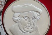 Martin Luther Silver Proof 1983 in East Germany DDR stamp cover.