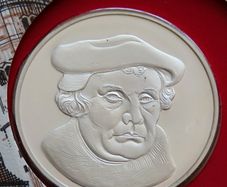 Martin Luther Silver Proof 1983 in East Germany DDR stamp cover.