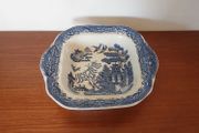 Lovely Blue and White Transferware Willow Pattern Lidless Open Vegetable Dish, Unknown Maker, Most Likely Staffordshire Made