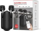 Curtain Smart Opener - Wireless App Automate Timer Control, Add SwitchBot Hub Mini to Make it Compatible with Alexa, Google Home, HomePod, IFTTT (Curtain Rod 2.0 Version, Black)