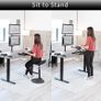 VIVO Black Single Top 27 inch Heavy-Duty Scissors Lift Keyboard and Mouse Riser Image 7