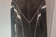 Dark brown/black velvet Kaja zipped jumper size XXXL UK20/22 Perfect condition Postage included