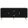 Sideboard Black 160x40x70 cm MDF Image 5