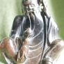 Antique Asian Chinese Carved Soapstone Man Figurine Sculpture Image 5