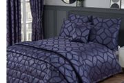 navy curtains