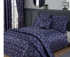 navy curtains