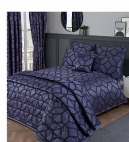 navy curtains