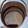Vintage Hammered Copper Coal Scuttle  Log Bucket Image 5