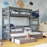 Triple Bunk Bed | 3 Beds, Drawers & Mattresses Included Image 3