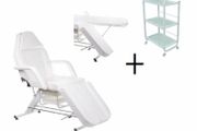 Beauty Bed With Drawers plus trolley/shelf
