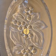 Soga Japanese glass oval dish