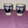 Matching pair of Zoller and Born German stoneware wine goblets Image 2