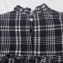 Nobody's Child Black White Plaid Checkered Ruffle High Neck Long Sleeve Mini Dress 10UK/38EU Image 7