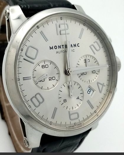 A Montblanc Meisterstuck Automatic Chronograph Gents Watch