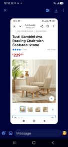 chair and footstool