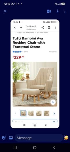chair and footstool