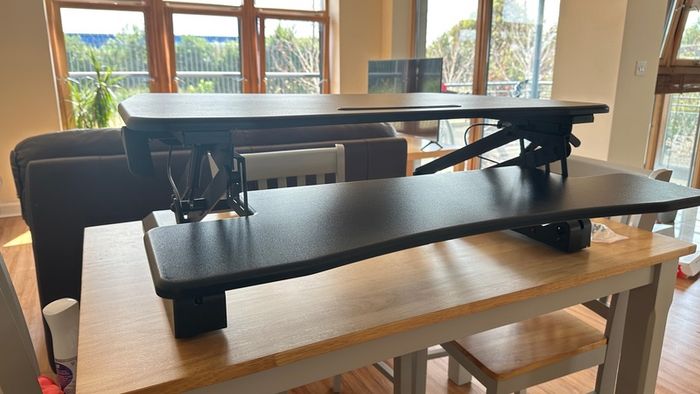 Duronic DM05D2 Height Adjustable Sit-Stand Desk Converter