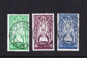 1942-43 Ireland St Patrick 1s6d, 5s &amp; 10s Definitive Stamps Used