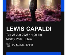 2 Lewis Capaldi tickets