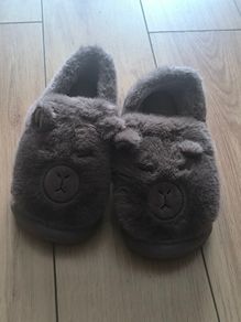 Brand New Cute Fluffy Bear House Slippers (Size 40-41 / EU 40-41)