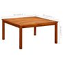 Garden Coffee Table 85x85x45 cm Solid Acacia Wood Image 2