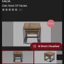 nest of tables solid oak tops Image 7