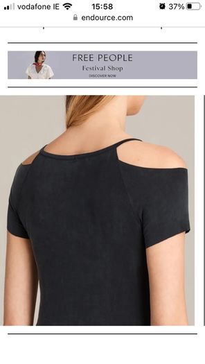 Allsaints black Dress. Size M 10-12 .