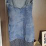 zara denim and lace dress Image 4