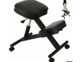 Ergonomic Kneeling Chair Adjustable Stool Beautify Hips Durable Black Mobile