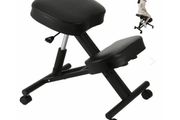 Ergonomic Kneeling Chair Adjustable Stool Beautify Hips Durable Black Mobile
