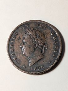 1826 Penny. 200 year old
