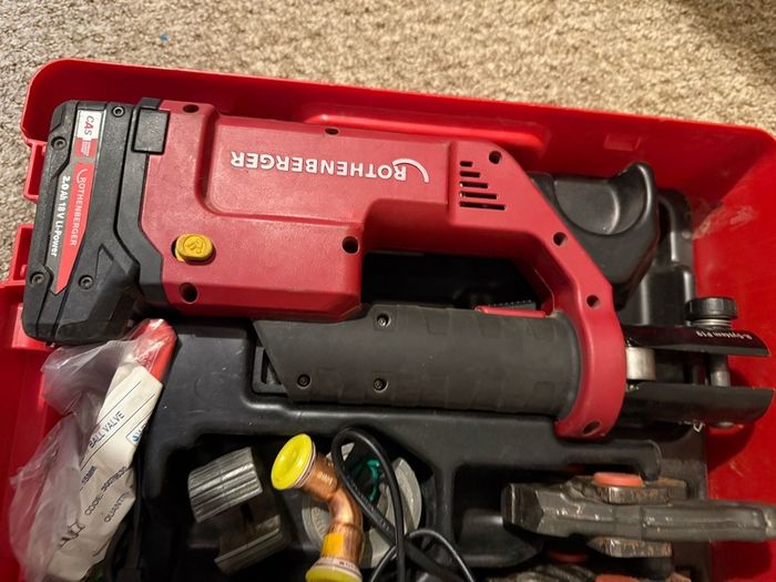 Rothenberger compact 3 press gun with 3 jaws