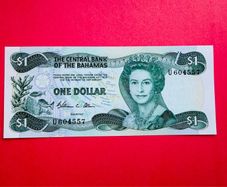 Bahamas   1. DOLLAR  .   Pick  43. Uncirculated
