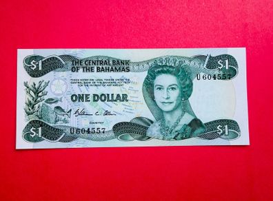 Bahamas   1. DOLLAR  .   Pick  43. Uncirculated
