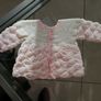 Baby Cardigan New Born Hand Crochet Image 2