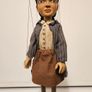 Girl With Braids Handmade Wooden Marionette Image 2
