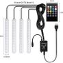 Interior Car Lights - Trongle Car Strip LED Lights, Waterproof with 4pcs 48 LEDs 8Colors with Sound Sensor and Remote Control, USB Port Car Charger Light Bar, Car Music Sound-activated Lighting, DC 5V Image 3