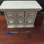 Small Set of drawers wood and ceramic Image 2