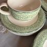 Royal Doulton Linen Leaf China Set-1980s Fine Dining Service Image 3