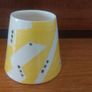 Fabulous Set of Hand-Thrown and Hand-Decorated Art Pottery by Irish Ceramicist Etaoin O Reilly, Two Mugs and a Matching Rare Discontinued Teapot in the Sunshine Yellow Geo Collection Inspired by the Memphis Design Movement Image 5