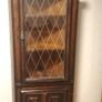 Unique Reproduction Mahogany Triangle Corner Unit Image 3