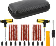 Car Van Motorcycle Vacuum Tire Repair Nail Car Tire Repair Tools Kit With EVA Storage Case Car Rubber Tubeless Tire Repair Tool Sets
