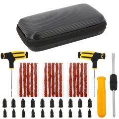Car Van Motorcycle Vacuum Tire Repair Nail Car Tire Repair Tools Kit With EVA Storage Case Car Rubber Tubeless Tire Repair Tool Sets